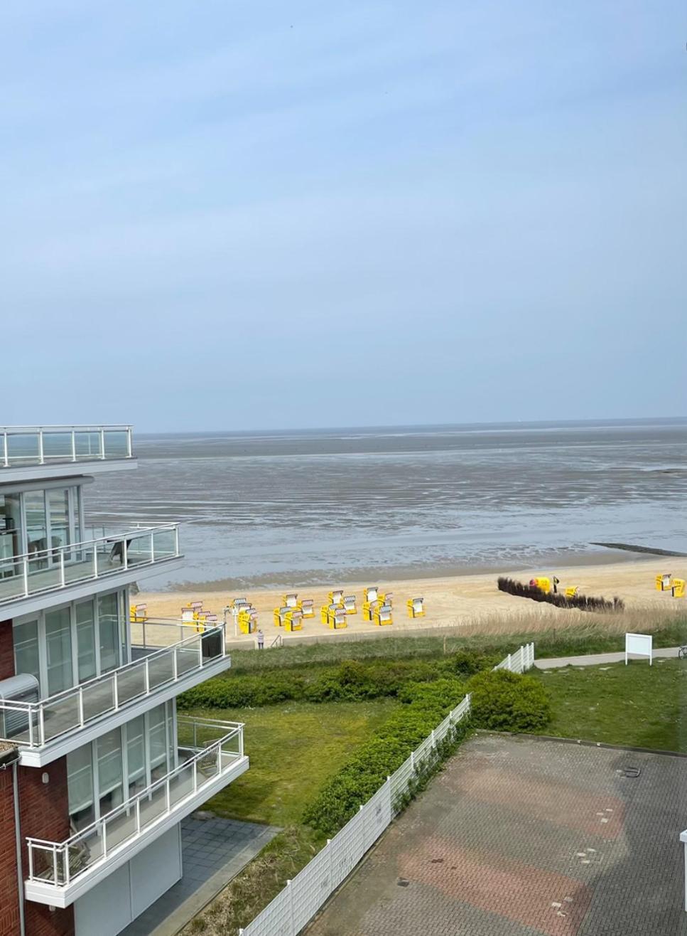 Traumhafte Ferienwohnung - Direkter Meerblick - 50M Zum Strand In Cuxhaven Duhnen In 1A Lage Im Haus Seehuette Luaran gambar