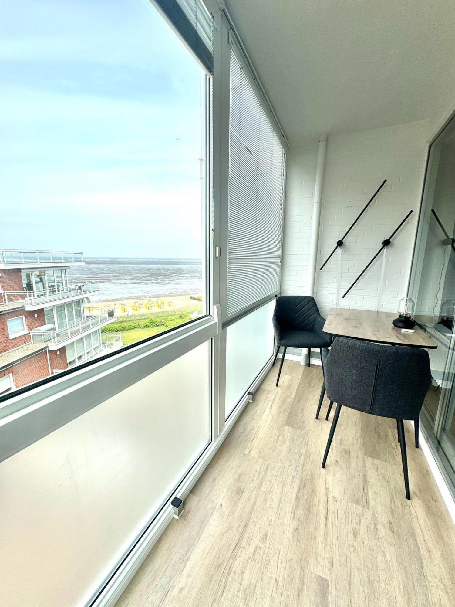 Traumhafte Ferienwohnung - Direkter Meerblick - 50M Zum Strand In Cuxhaven Duhnen In 1A Lage Im Haus Seehuette Luaran gambar